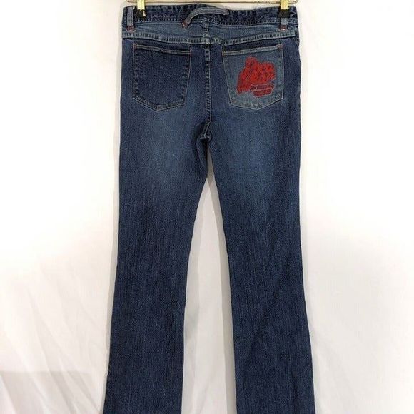 Y2K Rocawear Jeans  5/6 Denim Bootcut Red Emblem on Back Pocket Retro Vintage - Picture 1 of 8